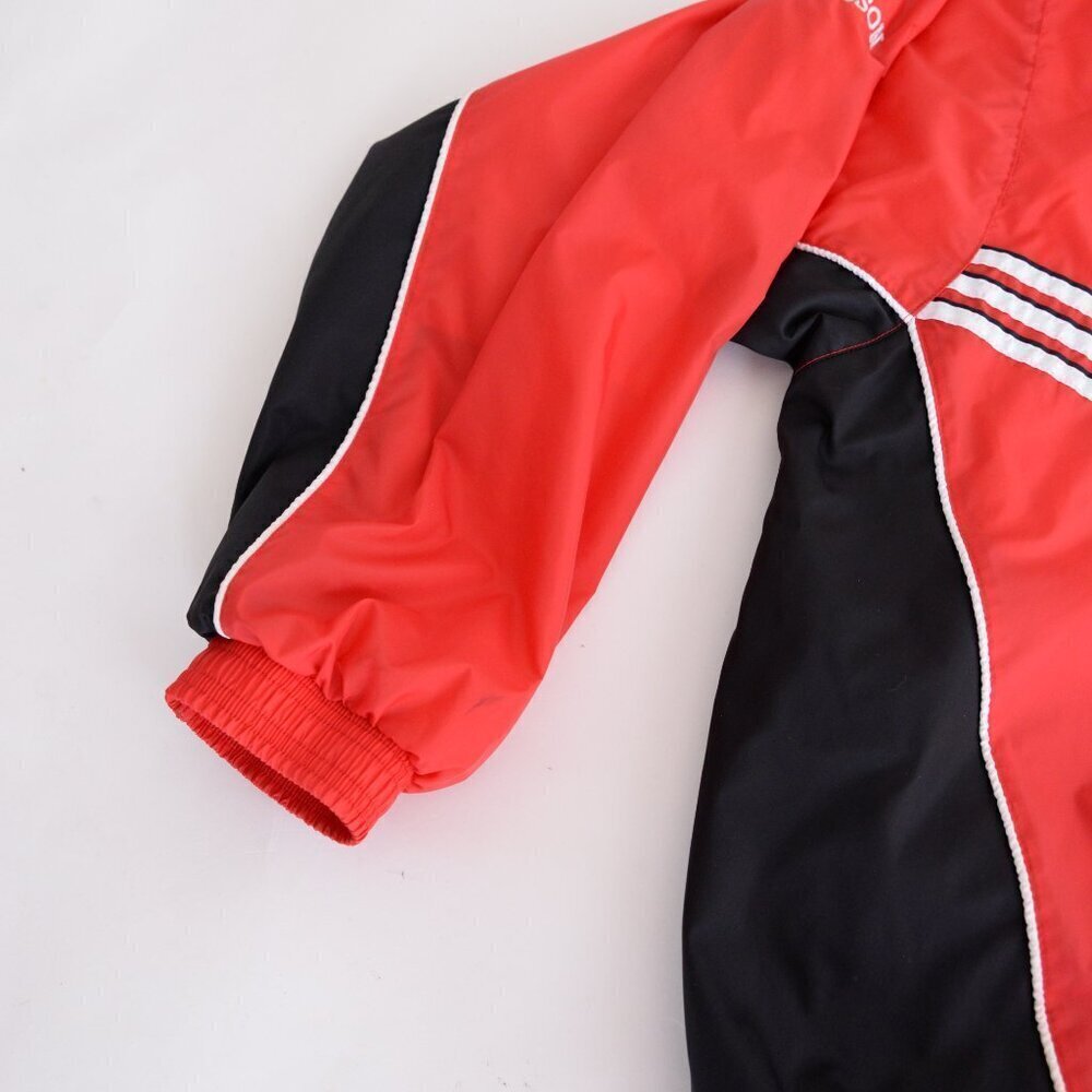 Vintage 90S Adidas Team Red Black Strathroy Pc Portugal Soccer Club Large - Picture 11 of 12